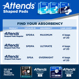 Attends Shaped Pads Regular