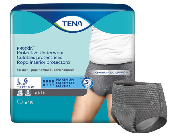 Tena Proskin Protective Underwear For Men L, 45" - 58".