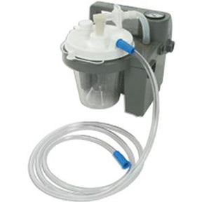 Portable medical suction machine with transparent container and tubing for home healthcare