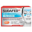 Sudafed PE Head Congestion and Flu Severe medicine box for sinus and chest relief