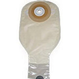 Ostomy pouch with skin barrier and clear closure, medical supply for ostomy care