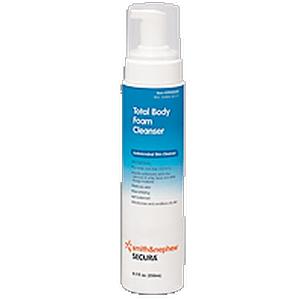 Total Body Foam Cleanser bottle with pump, medical skin cleanser for home care