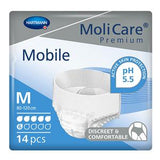 MoliCare Premium Mobile medium adult pull-up underwear, 14 pack, for skin protection