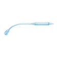 Sterile blue medical suction catheter with angled tip for home healthcare use