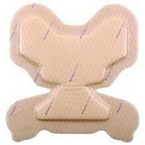Shaped adhesive bandage dressing for wound care and medical use, light beige color