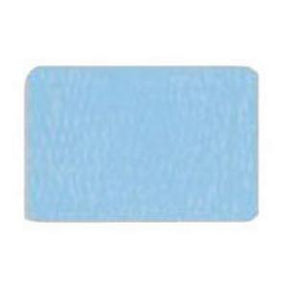 Rectangular blue adhesive medical patch for chronic condition care on white background
