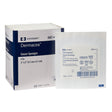 Sterile 2x2 inch gauze sponges in sealed package next to product box, medical supply