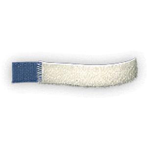 Medical adhesive strip with blue tab for secure wound dressing