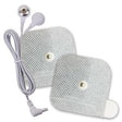 Two adhesive electrode pads with connecting lead wire for medical TENS unit