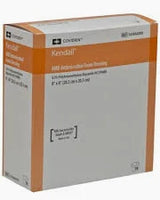 Box of Covidien Kendall AMD antimicrobial foam dressing medical supplies