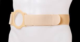 Special 7" Left, Beige, Cool Comfort, Nu-form Belt, Prolapse Flap, 2x-large, Custom: 3-3/4" Cloth Bias Center Opening