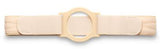 8" Left, White, Cool Comfort, Flat Panel Belt, Extra Large, No Hole