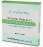 Simpurity wound dressing Fibergel box for wound care, 4"x5", 10 pads