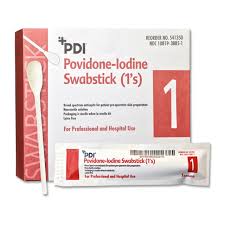 Pvp Iodine Prep 10% Usp Swabstick, 4"