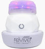 Portable light therapy device with LED lights and revive branding for home medical care