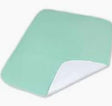 Reusable green bed pad for incontinence or medical use on white background