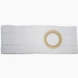 5" White, Regular Elastic, Flat Panel Belt, Prolapse Flap, Large, 3-1/4" Center Opening