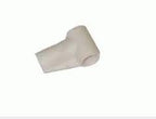 White medical bandage roll on plain background, essential home medical supply