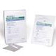 Sterile medical adhesive patches in packaging on a white background