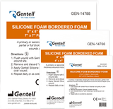 Gentell Silicone Foam Bordered Dressing, 4" X 4"
