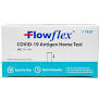 Flowflex COVID-19 antigen home test kit box, rapid home medical test supplies