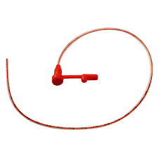Indwelling Medium Polyurethane Enteral Feeding Tube With Orange Radiopaque Stripe 8 Fr 24"
