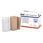 Compression bandage rolls and JOBST Compri2 Lite medical supply box on white background