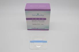 Simpurity Foam Wound Dressing Bordered Silicone, 4" X 4"