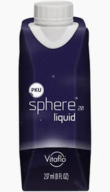 PKU sphere 20 liquid nutritional drink carton, 237ml, for medical dietary needs