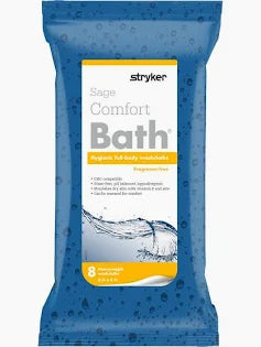 Fragrance-free Comfort Bath Cleansing Washcloths, 8 Ct