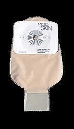 Ostomy pouch with skin barrier, beige color, suitable for medical ostomy care