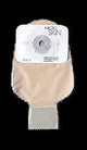 Ostomy pouch with skin barrier, beige color, suitable for medical ostomy care