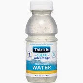 Bottle of Thick-It Clear Advantage thickened water for medical nutrition needs