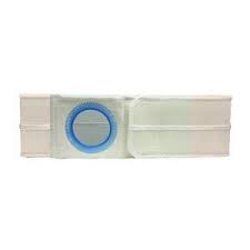 Special 9" Right, Beige, Cool Comfort, Flat Panel Belt, Extra Large, Custom: 3" Opening Placed 2" From Bottom, 3" Double Layer Auxiliary Belt