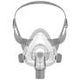 Full face CPAP mask with adjustable headgear for sleep apnea therapy