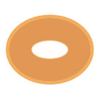 adhesive barrier ring for ostomy care, round with central opening, medical supply