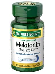 Nature's Bounty Melatonin Quick Dissolve Tablets, 3mg, 120 Ct