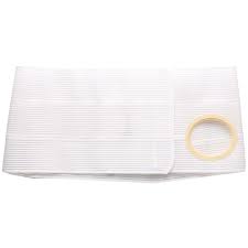 Special 9" Left, White, Cool Comfort, Nu-form Belt, 2x-large, Contoured, Custom: 3-1/2" Center Placement Opening, 55" Overall Length