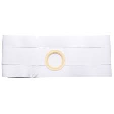 5" White, Cool Comfort, Flat Panel Belt, Prolapse Flap, Large, 2-5/8" Center Opening