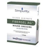 Simpurity Fibergel Ag Wound Dressing, 2" X 2"
