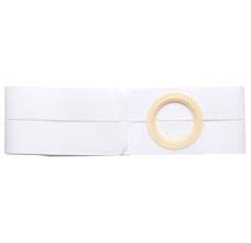 Special 11" Left, White, Cool Comfort, Flat Panel Belt, Extra Large, Custom: 3-1/8" Opening Placed 5-1/2" From Bottom