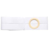 Special 11" Left, White, Cool Comfort, Flat Panel Belt, Extra Large, Custom: 3-1/8" Opening Placed 5-1/2" From Bottom