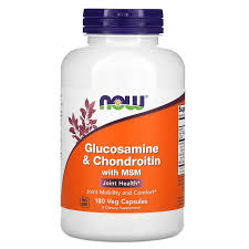 Now Foods Vegetarian Glucosamine & Msm 500/500 V-caps, 120 Ct