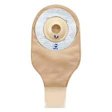 Ultralite One-piece Flat Ileo Pouches With Skin Shield Barrier, Opaque, 9", Kwik-klose, 1-1/8" Opening