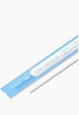 Sterile medical swab stick in blue and white packaging for home healthcare use