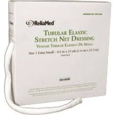 Reliamed Tubular Elastic Stretch Net Dressing, X-small 5-3/8" X 25 Yds. (finger, Toe And Wrist)