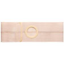 Special 4" Beige, Cool Comfort, Nu-form Belt, Prolapse Flap, Medium, Custom: 2-5/8" Blue Bias Ring With 6-1/2" Long Prolapse