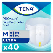 Tena Ultra Incontinence Brief, Unisex, Adult, Medium, Heavy Absorbency
