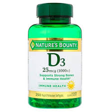 Nature's Bounty Vitamin D, 1000iu, 250 Ct
