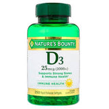 Nature's Bounty Vitamin D, 1000iu, 250 Ct